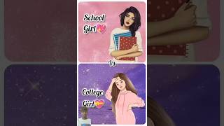 School girl VS college girl choose cute chooseyourgift makeup chooseyour facefoundation [upl. by Ney600]