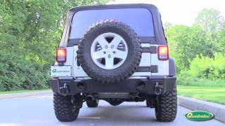 Gibson Axle Back Exhaust for Jeep Wrangler JK 2007  2012 [upl. by Shelli]