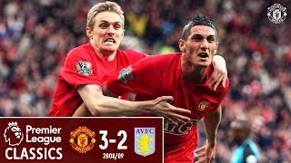 Premier League Classic  Manchester United 32 Aston Villa  200809  Macheda debut goal [upl. by Norak]