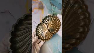 So much gold Resin plate for jewelry🧡❤️ resincraft resinart easyresin diy handmade easyresin [upl. by Idoux]