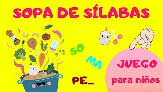 JUEGO EDUCATIVO Sopa de sílabas [upl. by Nnewg]