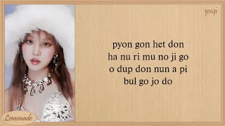 GIDLE Fate Easy Lyrics [upl. by Eeliram901]