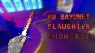 CS2 M9 BAYONET SLAUGHTER MINIMAL WEAR SHOWCASE [upl. by Naujad]