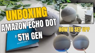 AMAZON ECHO DOT 5th GEN unboxing set up amazon echodot unboxing amazonechodot5thgen alexa [upl. by Meil]