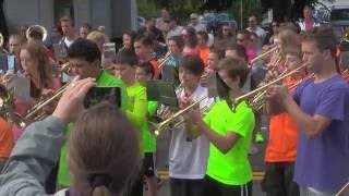 Jabish Brook Middle School Band  Belchertown Parade 2016 [upl. by Llednor763]