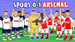 ARSENAL BEAT SPURS 01 Goals Highlights [upl. by Beaumont]