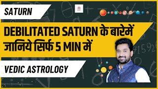 Know the Debilitated Saturn in just 5 min  Vedic Astrology  Learn Astrology [upl. by Martguerita]