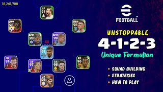 Unstoppable New 4123 Formation Guide For All Playstyles in eFootball 2023 Mobile [upl. by Elliot506]