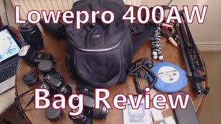 Lowepro Flipside 400AW Photography Backpack Camera Bag Review [upl. by Fauch]