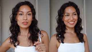 How I Style My Naturally WavyCurly Hair type 2a2b Shorts [upl. by Annawek]