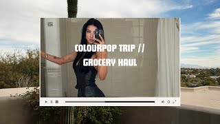 COLOURPOP BRAND TRIP  GROCERY HAUL [upl. by Anikat]