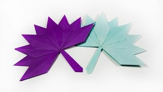 How to make a paper Autumn Leaf [upl. by Ule]