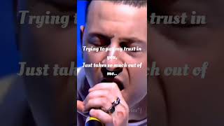 From the insideLinkin park lyrics video short linkinparklyrics lyrics 2024 makechesterproud [upl. by Erdnaek]