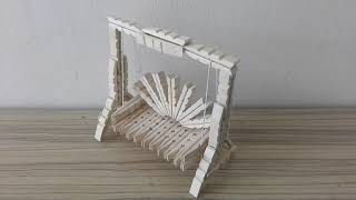 How To Make Rocking Chair With Clothespin [upl. by Riggs]