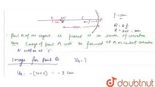 A rod AB of length 5 cm lies along the principal axis of the concave mirror of focal length 15 c [upl. by Airemahs]