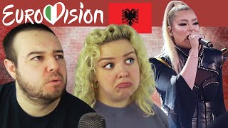 Ronela Hajati  Sekret  Albania National Final  EUROVISION 2022  COUPLE REACTION VIDEO [upl. by Haelahk]