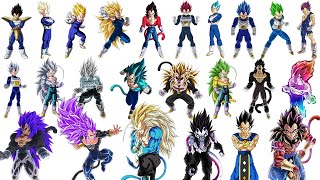 Todas las 100 Transformaciones de VEGETA Actualizado [upl. by Colette929]