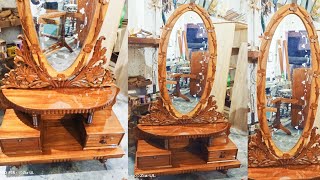 Oval design dressing table  Unique design dressing table [upl. by Suoicul]