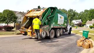 Waste Management Freightliner M2 112 McNeilus TagAxle Rear Loader [upl. by Hguh]