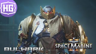 Warhammer 40000 Space Marine 2  Bulwark Class Gameplay [upl. by Attiuqal]