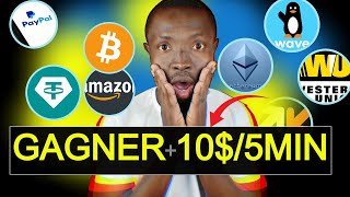 COMMENT GAGNER DES CRYPTOS GRATUITS CHAQUE 10 MINUTES bitcoin gratuit [upl. by Ailina]