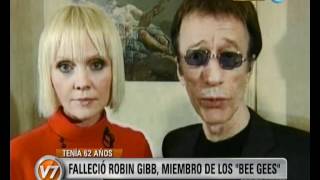 Visión Siete Murió Robin Gibb el cantante de los Bee Gees [upl. by Noiramed]