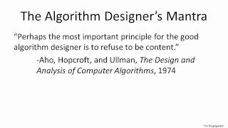 coursera  Design and Analysis of Algorithms I  11 Introduction  Why Study Algorithms [upl. by Adlin81]