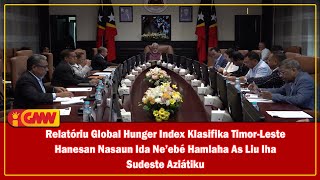 Relatóriu Global Hunger Index klasifika TL hanesan Nasaun ida ne’ebé Hamlaha As liu [upl. by Belford4]