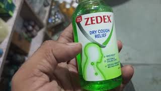 Zedex dry cough relief syrup uses in hindi  khasi ki syrup hindi me [upl. by Idnar]