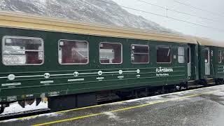 Norway 🇳🇴 Flåm Railway 🚃 beautiful 😻 and stunning 😍 snow experience [upl. by Carol]