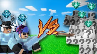 2 Diamond VS 4 Platinum  Roblox Bedwars [upl. by Feinstein448]