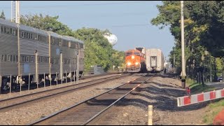 3 way train meet in La Grange IL 10052024 [upl. by Tiena221]