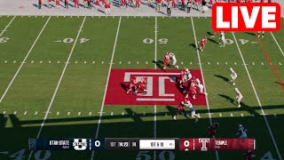 NCAAF LIVE🔴 Utah State Aggies vs Temple Owls  Week 4 Full Game 2024 College Football 25 [upl. by Melisande]