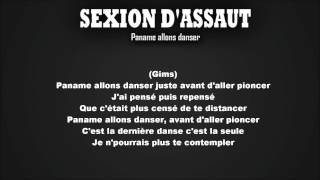 Paroles Sexion dassaut Paname allons danser [upl. by Notslar]