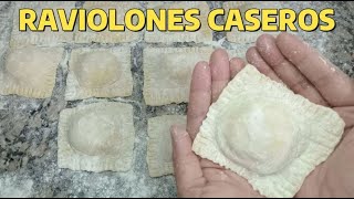 RAVIOLONES CASEROS de 4 Quesos SIN MAQUINA PASO A PASO 😱 ¡Una BOMBA 😋 [upl. by Berhley853]