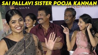 Sai Pallavi❤️ sister Pooja Kannan amp Rima Kallingal at Stunt Silva s Chithirai Sevvaanam Press meet [upl. by Ayrad712]