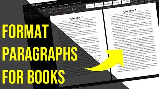 Format Text For Printed Books in Microsoft Word [upl. by Lasyrc]