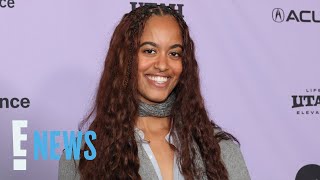 Malia Obama Hits the Sundance Red Carpet for Directorial Debut  E News [upl. by Ahsekam288]