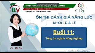 Buổi 11 Tổng ôn ngành Nông Nghiệp  Thạc sĩ Mã Tới  Trung tâm CTampT luyện thi ĐGNL [upl. by Kovacev230]