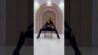 5 easy chair dance moves 👠 dance heelsdanceclass chairdance [upl. by Warram]