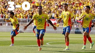 Colombia vs Bolivia 30  Goals Arias Cordoba Diaz [upl. by Anirret]