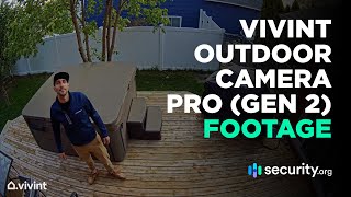 Vivint Outdoor Camera Pro Gen 2  Sample Recordings [upl. by Swenson254]