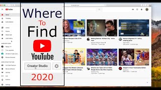 How To Find The Creator Studio in YouTubes New Format 2020 [upl. by Rrats]