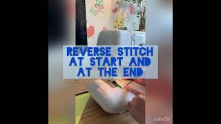 Stitching bunting together [upl. by Amik715]