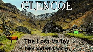 Glencoe  The Lost Valley  Hike and Wild Camp [upl. by Mccowyn848]