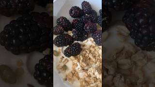 Breakfast for autumn protein granola blackberries pepitas thegirlfridge [upl. by Lettig]