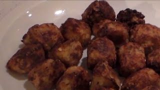 Fast and easy snack Tater tots with garlic and parmesan cheese [upl. by Aihsetan]