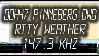 DDK2 Pinneberg DWD Weather Radio Teletype RTTY  1473 kHz [upl. by Damiani158]