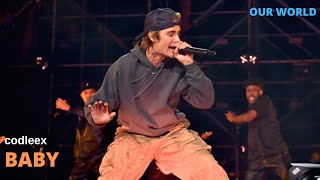 Justin Bieber  Baby live from Amazon Our World HD [upl. by Johannah]