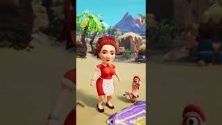 Mobile Game Ad — The Tribez Girl Fishing [upl. by Cerys]